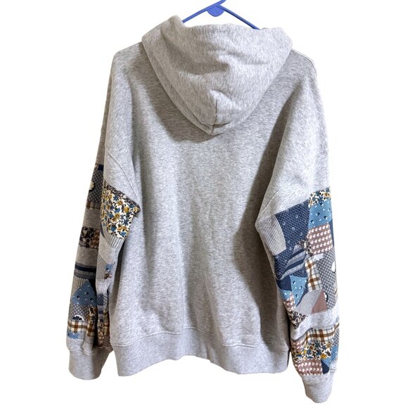 Abercrombie & Fitch Unisex Essential Popover Patchwork Embroidered Hoodie - Picture 7 of 9
